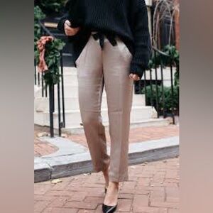 Ann Taylor Satin Ankle Pants